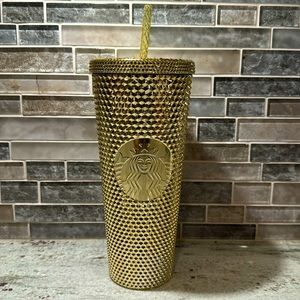 24oz Gold Starbucks Tumbler